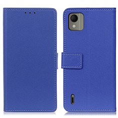 Funda de Cuero Cartera con Soporte Carcasa M08L para Nokia C110 Azul