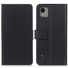 Funda de Cuero Cartera con Soporte Carcasa M08L para Nokia C110 Negro