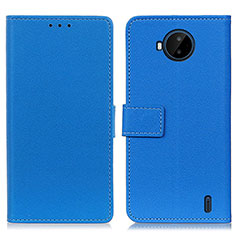 Funda de Cuero Cartera con Soporte Carcasa M08L para Nokia C20 Plus Azul