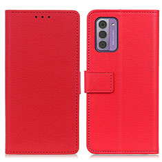 Funda de Cuero Cartera con Soporte Carcasa M08L para Nokia G42 5G Rojo