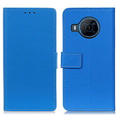 Funda de Cuero Cartera con Soporte Carcasa M08L para Nokia X100 5G Azul