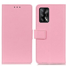 Funda de Cuero Cartera con Soporte Carcasa M08L para Oppo A95 4G Rosa