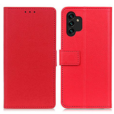 Funda de Cuero Cartera con Soporte Carcasa M08L para Samsung Galaxy A04s Rojo