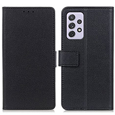 Funda de Cuero Cartera con Soporte Carcasa M08L para Samsung Galaxy A73 5G Negro