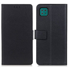 Funda de Cuero Cartera con Soporte Carcasa M08L para Samsung Galaxy F42 5G Negro