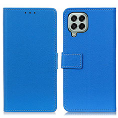 Funda de Cuero Cartera con Soporte Carcasa M08L para Samsung Galaxy M33 5G Azul