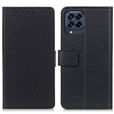 Funda de Cuero Cartera con Soporte Carcasa M08L para Samsung Galaxy M53 5G Negro