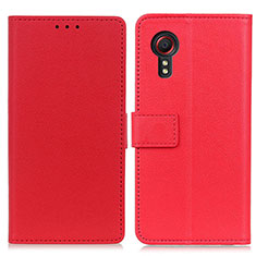 Funda de Cuero Cartera con Soporte Carcasa M08L para Samsung Galaxy XCover 5 SM-G525F Rojo