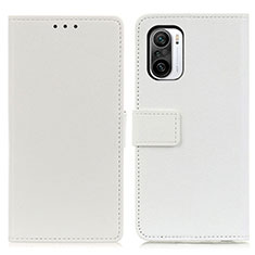 Funda de Cuero Cartera con Soporte Carcasa M08L para Xiaomi Mi 11X Pro 5G Blanco