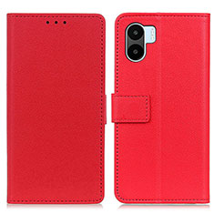 Funda de Cuero Cartera con Soporte Carcasa M08L para Xiaomi Poco C50 Rojo