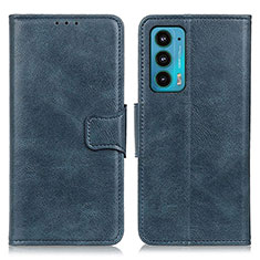 Funda de Cuero Cartera con Soporte Carcasa M09L para Motorola Moto Edge 20 5G Azul