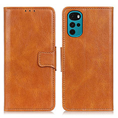 Funda de Cuero Cartera con Soporte Carcasa M09L para Motorola Moto G22 Marron