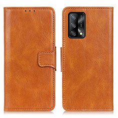 Funda de Cuero Cartera con Soporte Carcasa M09L para Oppo A95 4G Marron