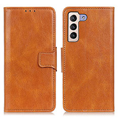 Funda de Cuero Cartera con Soporte Carcasa M09L para Samsung Galaxy S21 5G Marron