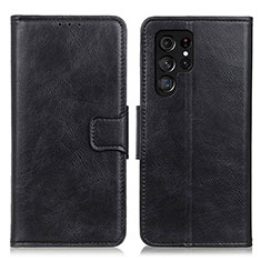 Funda de Cuero Cartera con Soporte Carcasa M09L para Samsung Galaxy S21 Ultra 5G Negro