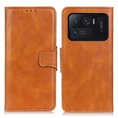 Funda de Cuero Cartera con Soporte Carcasa M09L para Xiaomi Mi 11 Ultra 5G Marron