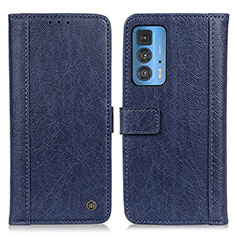 Funda de Cuero Cartera con Soporte Carcasa M10L para Motorola Moto Edge S Pro 5G Azul