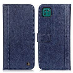 Funda de Cuero Cartera con Soporte Carcasa M10L para Samsung Galaxy F42 5G Azul