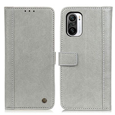 Funda de Cuero Cartera con Soporte Carcasa M10L para Xiaomi Mi 11X Pro 5G Gris