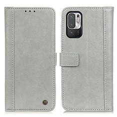 Funda de Cuero Cartera con Soporte Carcasa M10L para Xiaomi POCO M3 Pro 5G Caqui