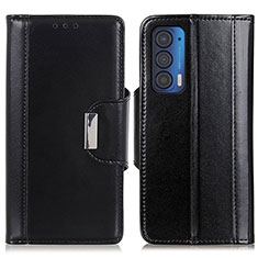 Funda de Cuero Cartera con Soporte Carcasa M11L para Motorola Moto Edge (2021) 5G Negro