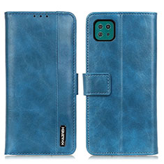 Funda de Cuero Cartera con Soporte Carcasa M11L para Samsung Galaxy F42 5G Azul