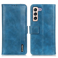 Funda de Cuero Cartera con Soporte Carcasa M11L para Samsung Galaxy S21 FE 5G Azul