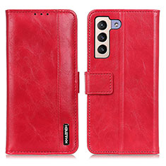 Funda de Cuero Cartera con Soporte Carcasa M11L para Samsung Galaxy S21 Plus 5G Rojo