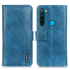 Funda de Cuero Cartera con Soporte Carcasa M11L para Xiaomi Redmi Note 8 (2021) Azul