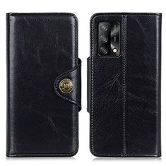 Funda de Cuero Cartera con Soporte Carcasa M12L para Oppo A95 4G Negro