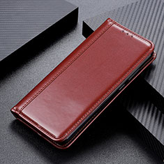 Funda de Cuero Cartera con Soporte Carcasa M12L para Samsung Galaxy S21 Ultra 5G Marron