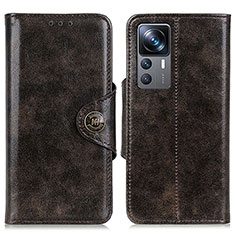 Funda de Cuero Cartera con Soporte Carcasa M12L para Xiaomi Mi 12T 5G Bronze