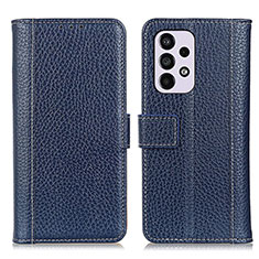 Funda de Cuero Cartera con Soporte Carcasa M14L para Samsung Galaxy A33 5G Azul