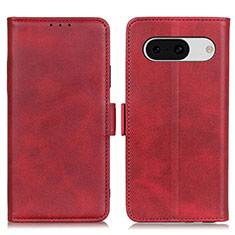 Funda de Cuero Cartera con Soporte Carcasa M15L para Google Pixel 8a 5G Rojo