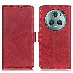 Funda de Cuero Cartera con Soporte Carcasa M15L para Huawei Honor Magic5 Pro 5G Rojo