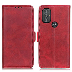 Funda de Cuero Cartera con Soporte Carcasa M15L para Motorola Moto G Power (2022) Rojo