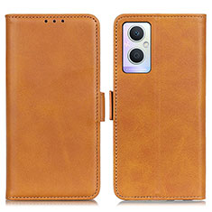 Funda de Cuero Cartera con Soporte Carcasa M15L para OnePlus Nord N20 5G Marron Claro