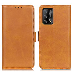 Funda de Cuero Cartera con Soporte Carcasa M15L para Oppo A95 4G Marron Claro