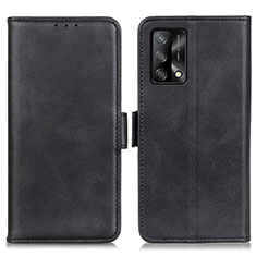 Funda de Cuero Cartera con Soporte Carcasa M15L para Oppo A95 4G Negro