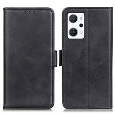 Funda de Cuero Cartera con Soporte Carcasa M15L para Oppo Reno7 A Negro