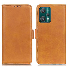 Funda de Cuero Cartera con Soporte Carcasa M15L para Realme 9 Pro+ Plus 5G Marron Claro