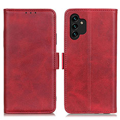 Funda de Cuero Cartera con Soporte Carcasa M15L para Samsung Galaxy A04s Rojo