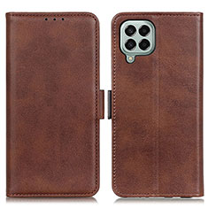 Funda de Cuero Cartera con Soporte Carcasa M15L para Samsung Galaxy M33 5G Marron