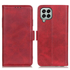 Funda de Cuero Cartera con Soporte Carcasa M15L para Samsung Galaxy M33 5G Rojo