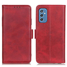 Funda de Cuero Cartera con Soporte Carcasa M15L para Samsung Galaxy M52 5G Rojo