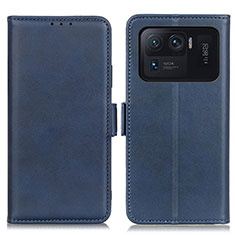 Funda de Cuero Cartera con Soporte Carcasa M15L para Xiaomi Mi 11 Ultra 5G Azul