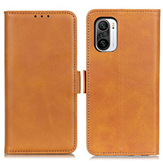 Funda de Cuero Cartera con Soporte Carcasa M15L para Xiaomi Mi 11X Pro 5G Marron Claro