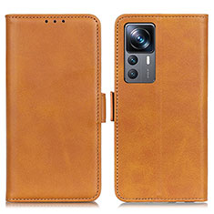 Funda de Cuero Cartera con Soporte Carcasa M15L para Xiaomi Mi 12T 5G Marron Claro