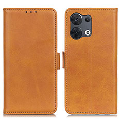 Funda de Cuero Cartera con Soporte Carcasa M15L para Xiaomi Redmi Note 13 5G Marron Claro