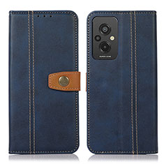 Funda de Cuero Cartera con Soporte Carcasa M16L para Xiaomi Redmi 11 Prime 4G Azul